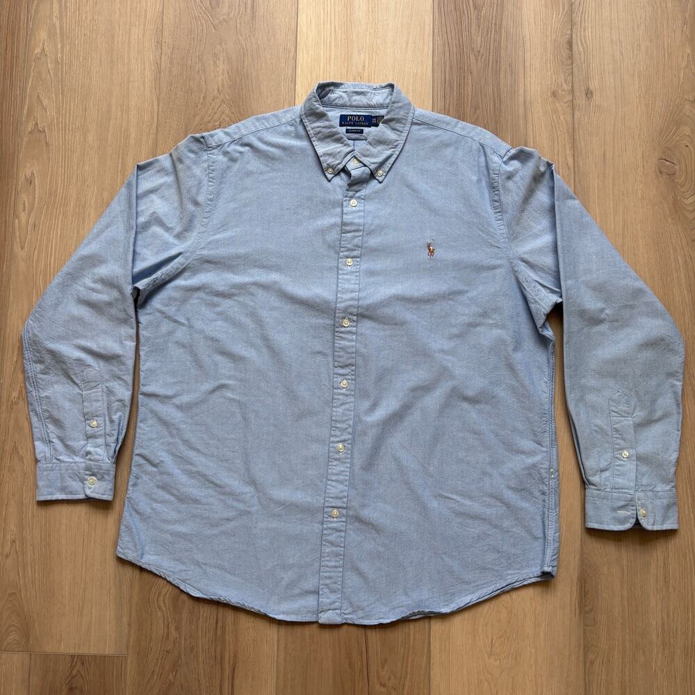 Ralph Lauren - Men's Oxford shirt with embroidered multicolored signature pony.